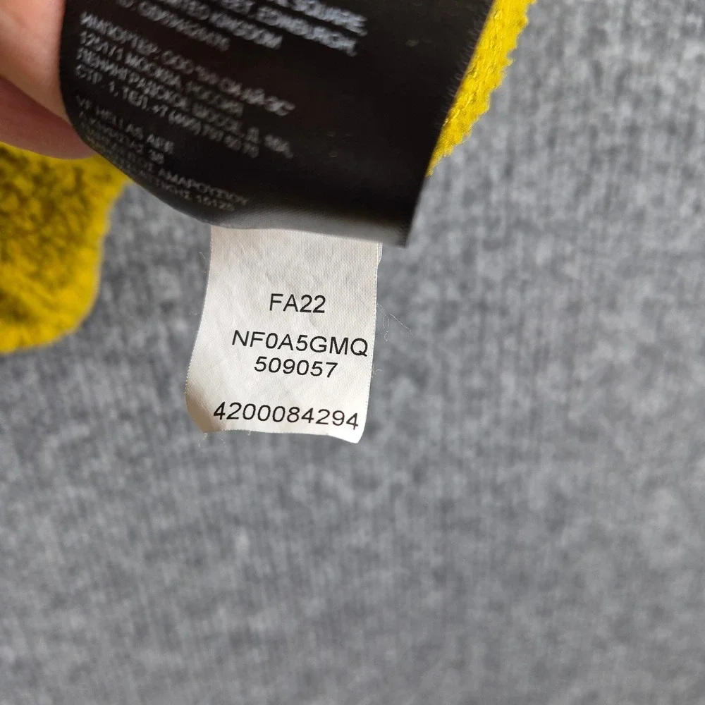 The North Face Fleece Hoodie Gordon Lyons XL Yellow Mens